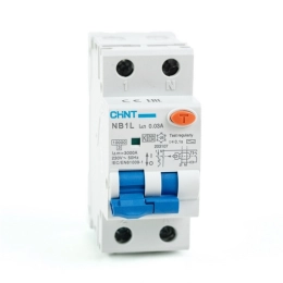 Купить Дифференциальный автомат NB1L 1P+N C25 30mA тип AC10kA 36мм CHINT                                   