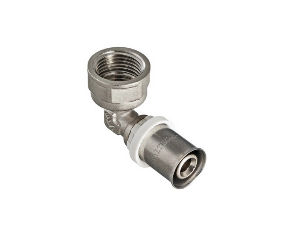 Купить Угольник пресс с переходом на внутреннюю резьбу 20 x 3/4'' Valtec                                    