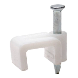 Купить Крепеж кабеля плоский 10*4мм, белый 50шт/уп REXANT                                                  