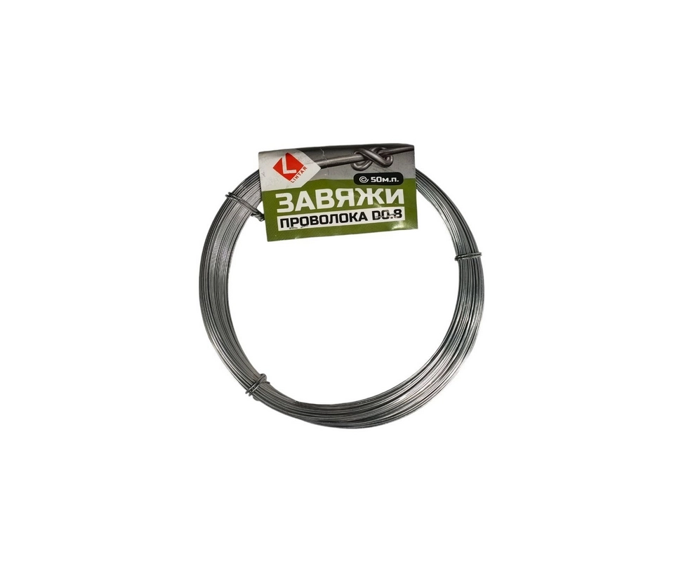 Купить Проволока оцинкованная вязальная ЗАВЯЖИ 0,8ммх50м.п. LIHTAR                                         