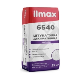 Купить Штукатурка декоративная Ilmax 6540 короед
 3мм белая 25кг                                          