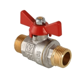 Купить Кран шаровый BASE рукоятка бабочка 1'' наружная-наружная резьба Valtec                               