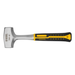 Купить Кувалда 1кг цельнометаллическая двухкомпонентная рукоятка Denzel                                   
