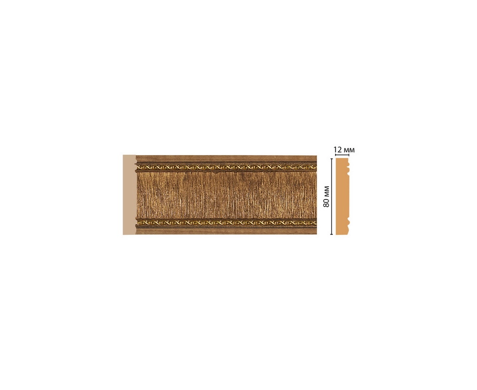 Купить Молдинг DECOMASTER 150-3ДМ (80*12*2400 мм)                                                          