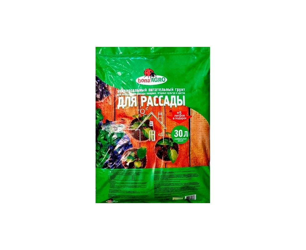 Купить Грунт для рассады питательный Bona AGRO 30л                                                         
