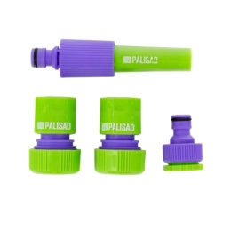 Купить Набор для подключения шланга 3/4'' распылитель+3 адаптера к распылителю Palisad 65179                