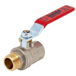 Купить Кран шаровой 1/2 внутренняя-наружная резьба с ручкой СБ-00009486                                    