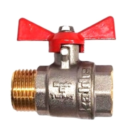 Купить Кран шаровой 1/2 внутренняя-наружная резьба бабочка СБ-00009217                                     