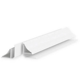 Купить Плинтус потолочный для ПВХ 8х3000мм Идеал Ламини Белый глянцевый                                    