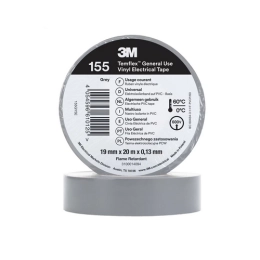 Купить Изолента 19мм*20м*0,13мм серая Temflex 155 3M                                                       