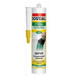 Купить Герметик акриловый белый 280 мл  Soudal                                                             