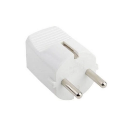 Купить Вилка прямой ввод белая 16А 250В 55021                                                              