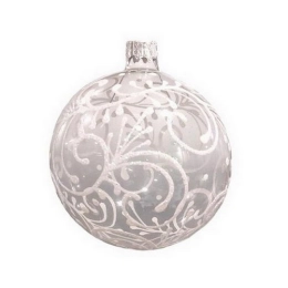 Купить Шар стеклянный Снежное облако 8см Ш80-68                                                            