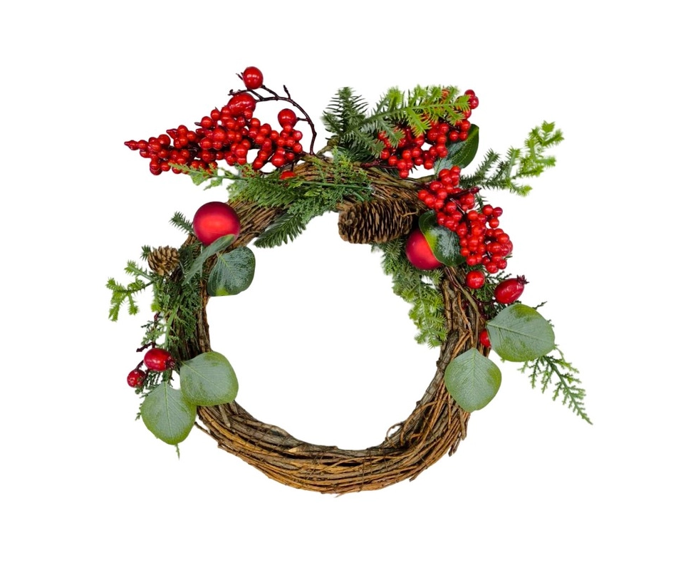 Купить Венок новогодний 400мм 770345                                                                       