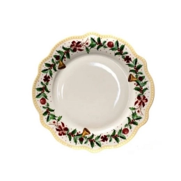 Купить Тарелка мелкая фарфоровая ''Новогодняя'' 26 см арт. DW1199                                            