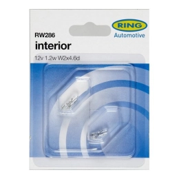 Купить Автолампа 12V 1,2W W2x4.6d  2шт бесцокольная RING                                                   