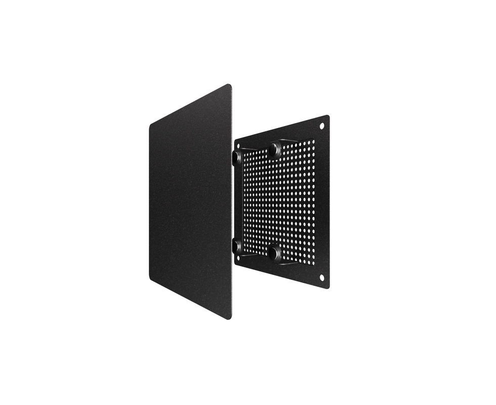 Купить Решётка вентиляционная 140х140 (115х115мм) разъемная на магнитах окрашенная сталь 1414RVM BLACK ERA 