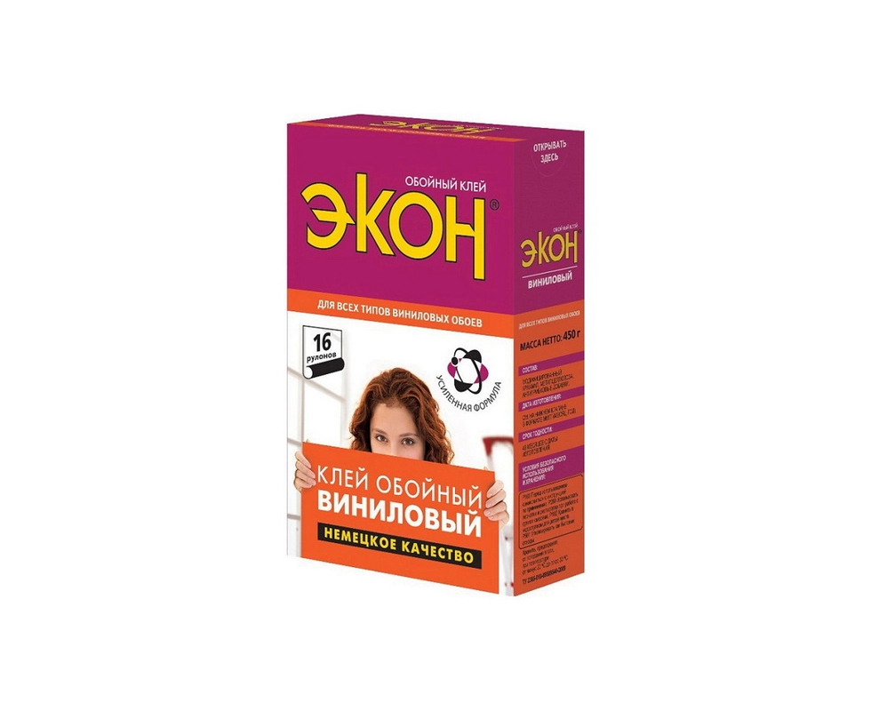 Купить Клей для обоев Экон Виниловый 450г                                                                  