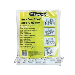 Купить Плёнка защитная прочная 30мкм 4х5м Inter-s                                                          