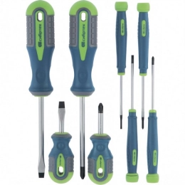 Купить Набор отверток 8 предметов универсальный CrV трехкомпонентные рукоятки  Сибртех                     