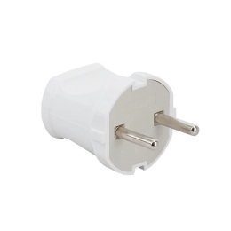 Купить Вилка LUX BP30 белая разборная без заземления 250В 6А                                               