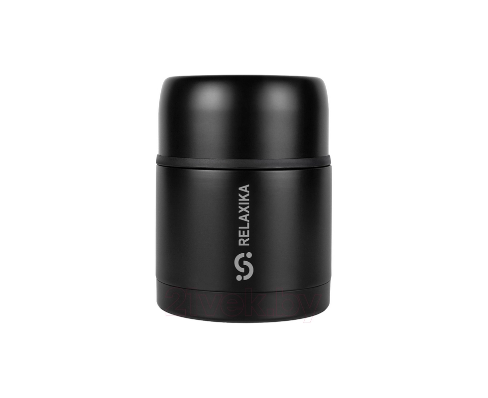 Купить Термос для еды 500 мл Relaxika 301 широкое горло чёрный                                             