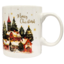 Купить Кружка фарфоровая Новогодняя 360мл                                                                  