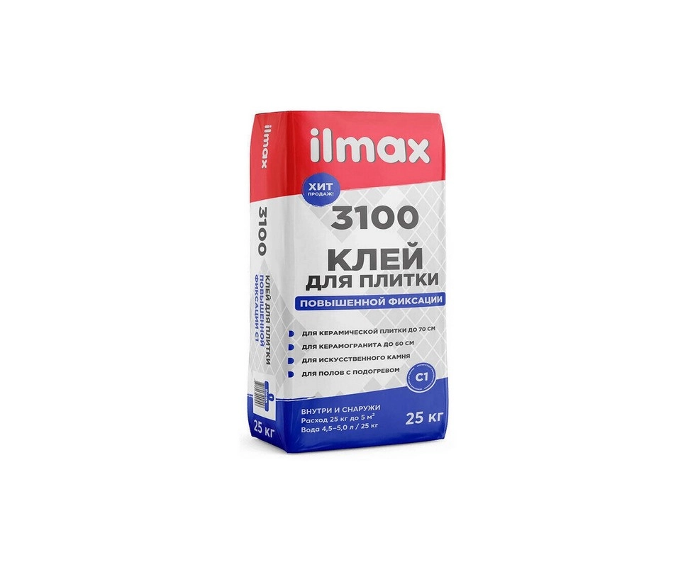 Купить Клей для плитки Ilmax 3100  25кг                                                                    