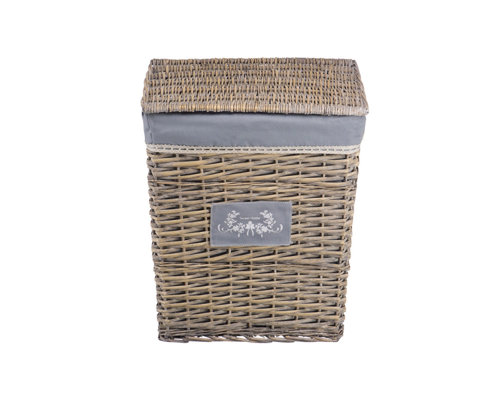 Купить Корзина бельевая прямоугольная Natural House Лён серый EW-19 XL                                     