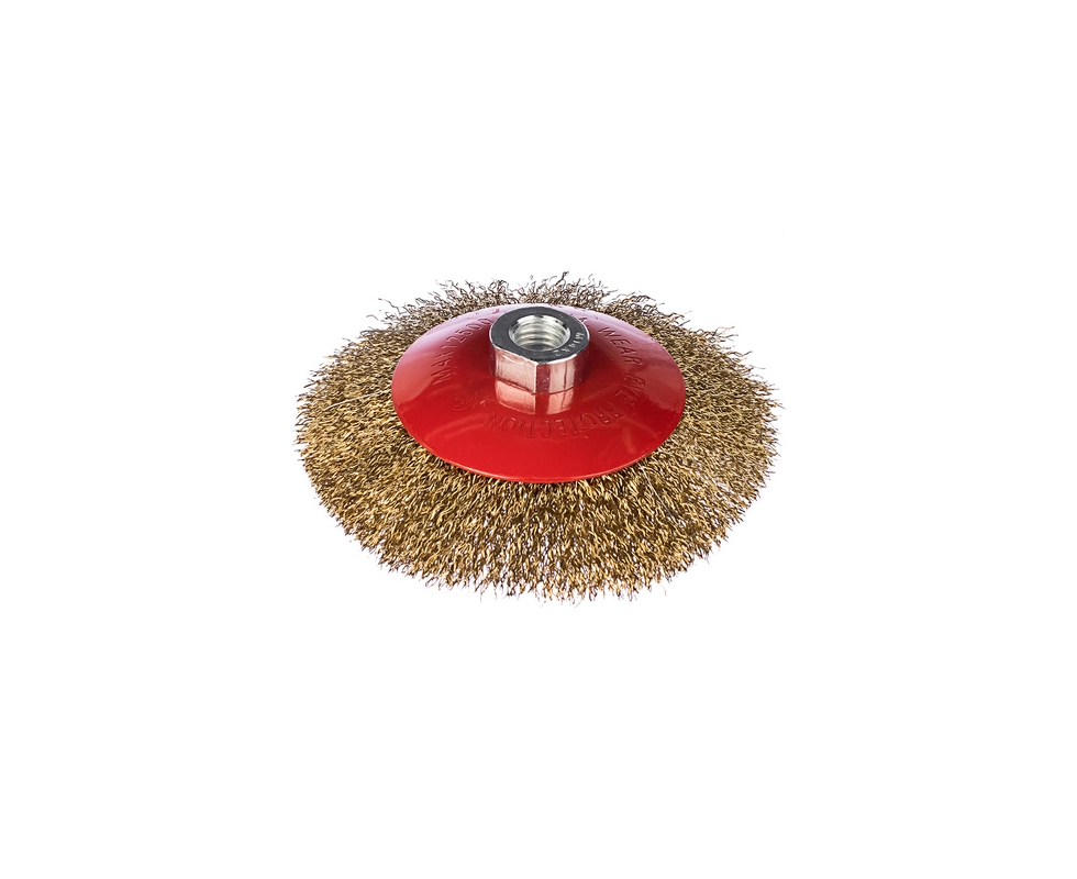 Купить Щетка проволочная дисковая гофрированная 125мм х M14 HAMMER                                         