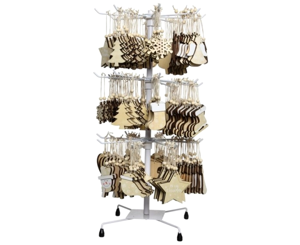 Купить Фигура новогодняя из дерева 11х11см в ассортименте 552943                                           