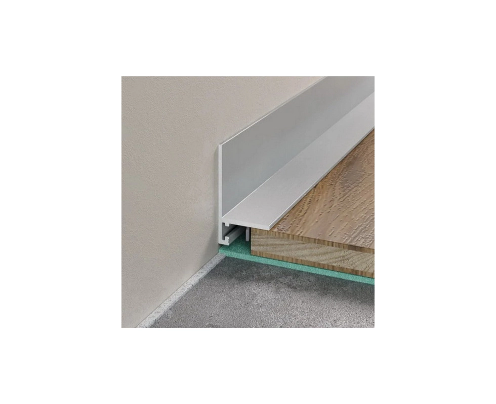 Купить Микроплинтус серебро матовый 16 20мм 2,4м                                                           