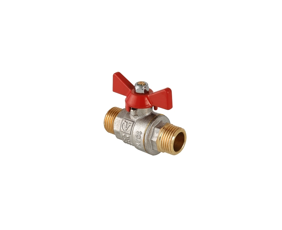 Купить Кран шаровый BASE рукоятка бабочка 1'' наружная-наружная резьба Valtec                               