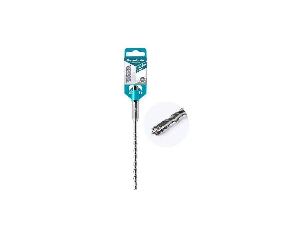 Купить Бур SDS+ Rennbohr Quadro 4 грани 10*210мм                                                           