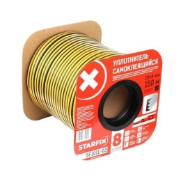 Купить Уплотнитель ''Е'' черный 10*4мм  STARFIX SF1011-03                                                    