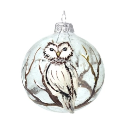 Купить Шар елочный стеклянный Совенок ШБ80-5                                                               