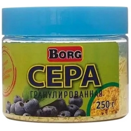 Купить Сера гранулированная 250г Borg                                                                      