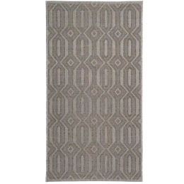 Купить Коврик Terrazza геометрия серо-бежевый 80х150см                                                     