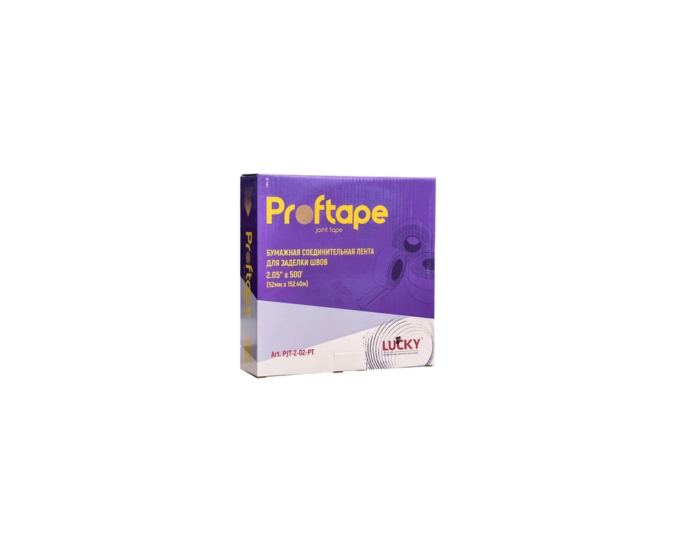 Купить Бумажная соединительная лента для заделки швов LUCKY 52ммх152,4м PAPER TAPE                         