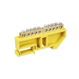 Купить Шины PE ''земля'' на DIN изол ШНИ-6х9-10-Д-Ж IEK                                                      