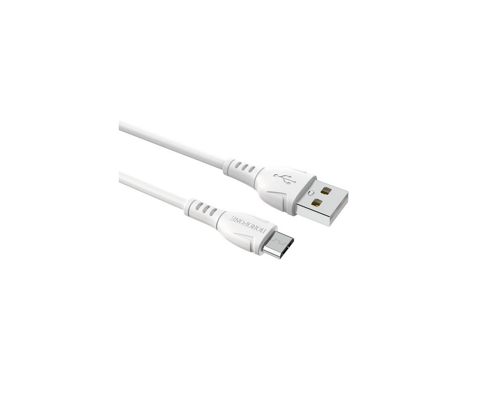Купить Кабель Borofone BX51 USB на Micro-USB 1,0м 2,0А силикон белый                                       