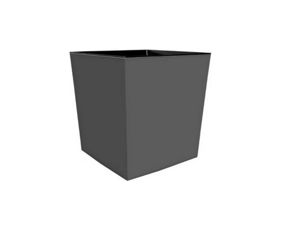 Купить Кашпо для цветов со вставкой РЕО 240х240х260мм 12,5л графит                                         
