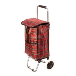 Купить Сумка тележка хозяйственная цвет красный 1606                                                       