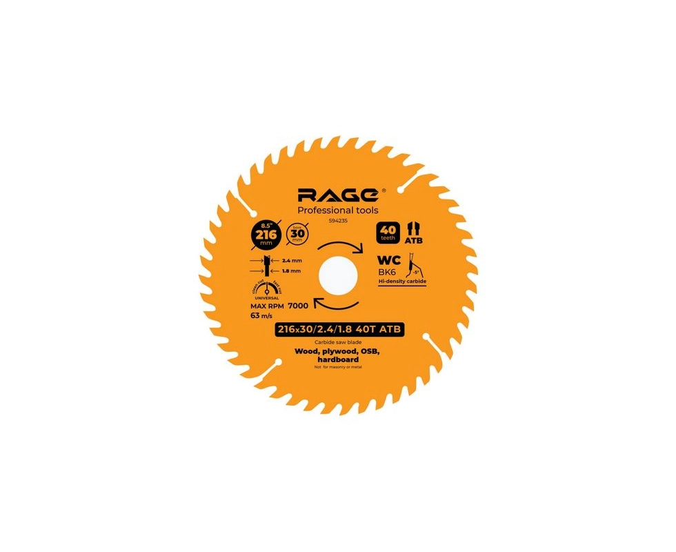 Купить Диск пильный Universal 216мм посадка 30+25 4/20/16 VIRA 594235                                      