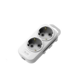 Купить Колодка 2гн с/з белая, 527-010200-201 EL-BI Myra                                                    