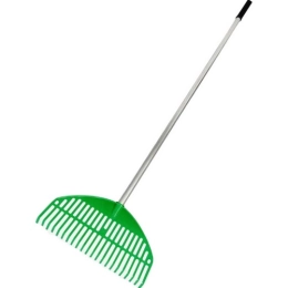 Купить Грабли веерные пластмассовые 22 зуба Гардения с алюминиевым черенком 010819-2                       