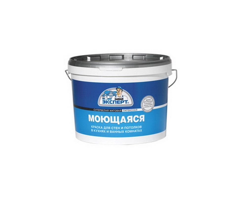 Купить Краска акриловая Моющаяся супербелая 1,3кг Эксперт                                                  
