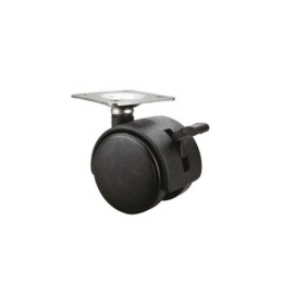 Купить Колесо мебельное d50 мм на площадке с фиксатором STARFIX                                            
