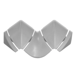 Купить Набор комплектующих к плинтусу для столешницы Идеал Серебристый                                     