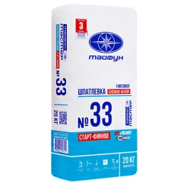 Купить Шпатлевка гипсовая Тайфун Мастер 33 20кг                                                           